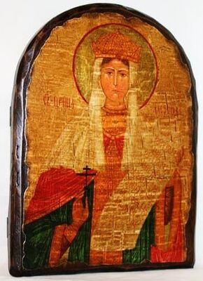 Александра, Св.Мч, икона под старину, сургуч, АРКА (17 Х 24)