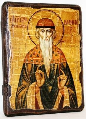 Вадим, Св.Муч, икона под старину, сургуч (13 Х 17)