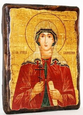 Валентина, Св.Муч, икона под старину, сургуч (17 Х 23)