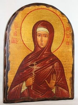 Варвара, Св.Муч, икона под старину, сургуч, АРКА (17 Х 24)