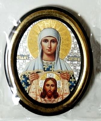 Виренея. Икона настольная малая, зол. кант, овал. (50 Х 65)