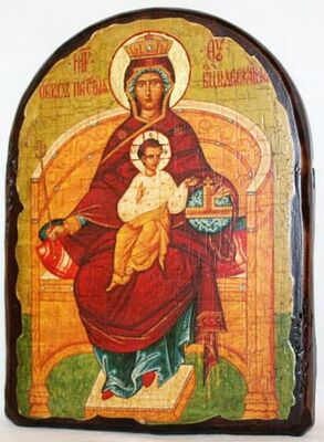 Державная Б.М., икона под старину, сургуч, АРКА (17 Х 24)