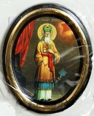 Захарий. Икона настольная малая, зол. кант, овал. (50 Х 65)