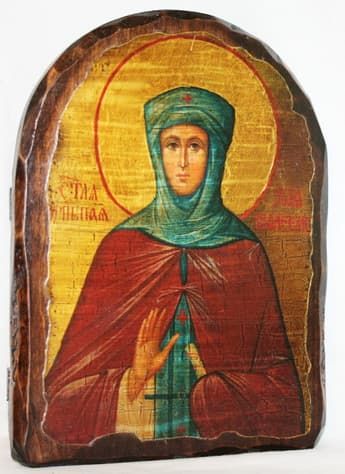 Зоя Вифлеемская, Св.ПрПд., икона под старину, сургуч, АРКА (17 Х 24)