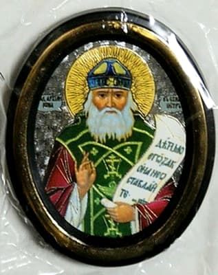 Иона Киевский. Икона настольная малая, зол. кант, овал. (50 Х 65)