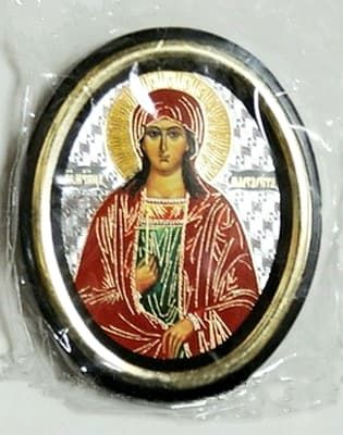 Маргарита. Икона настольная малая, зол. кант, овал. (50 Х 65)