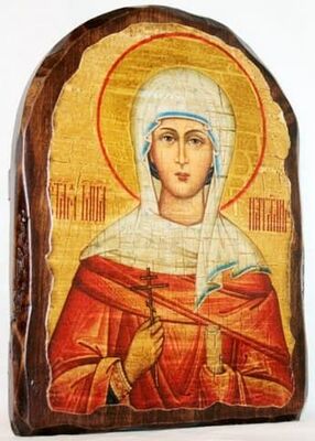 Наталия, Св.Мч, икона под старину, сургуч, АРКА (17 Х 24)