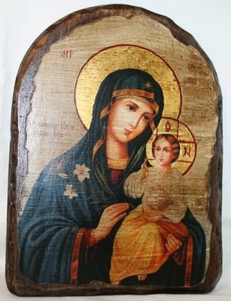 Неувядаемый Цвет Б.М. икона под старину, сургуч, АРКА (17 Х 24)