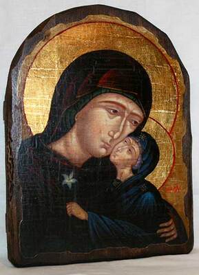 Анна,Св.Пр, икона под старину, сургуч, АРКА (17 Х 24)