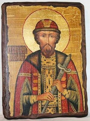 Всеволод, Св.Блгв.Кн., икона под старину, сургуч (13 Х 17)