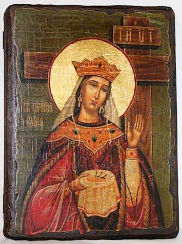 Елена, Св.Муч, икона под старину, сургуч (17 Х 23)