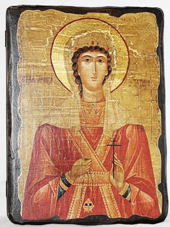 Татьяна, Св.Муч, икона под старину, сургуч (17 Х 23)
