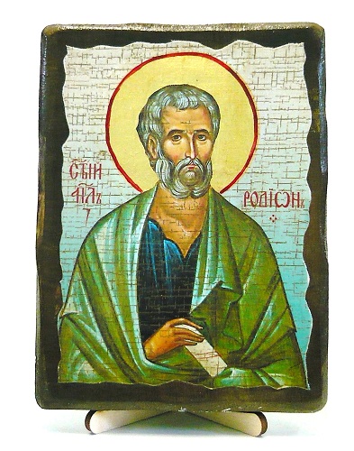 Родион, икона под старину, на дереве (13х17)