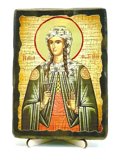 Светлана, Св.Муч, икона под старину, на дереве (13х17)