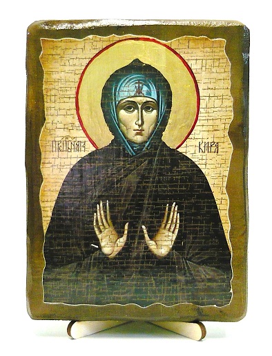 Кира Берийская, Св.Муч, икона под старину, на дереве (13х17)