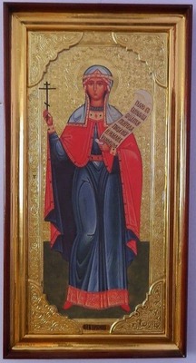 Параскева, Св. муч. (рост), с багетом. Большая Храмовая икона (58 х 110)
