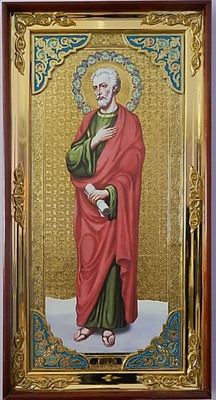Апостол Фома (рост), с багетом. Большая Храмовая икона (58 х 110)