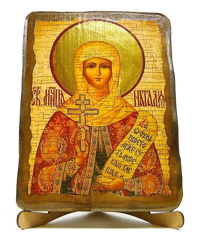 Наталия, Св.Мч., икона под старину, на дереве (17х23)