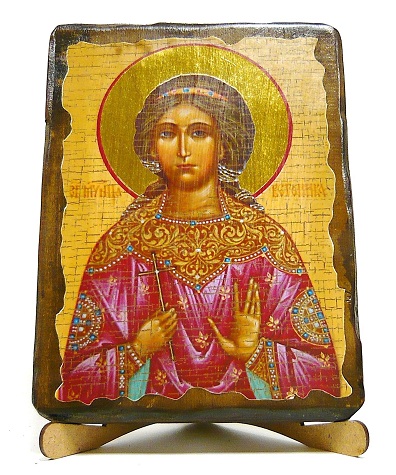 Вероника, Св.Муч., икона под старину, на дереве (17х23)