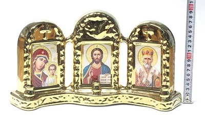 Иконостас большой, керамика, цвет золото (СА).
