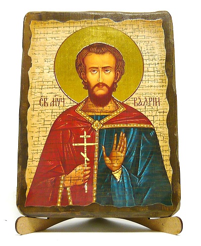 Валерий, Св.Муч., икона под старину, на дереве (17х23)