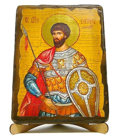 Виктор, Св.Муч., икона под старину, на дереве (17х23)
