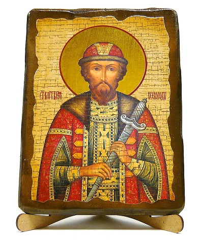 Всеволод, Св.Блгв.Кн., икона под старину, на дереве (17х23)