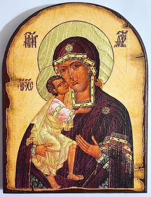 Феодоровская Б.М., икона под старину JERUSALEM, арка (13 Х 17)