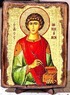 Пантелеймон, икона под старину, сургуч, (30x42) Пантелеймон, икона под старину, сургуч, (30x42)