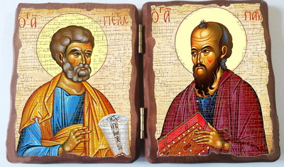Петр и Павел. Складень под старину 13Х17