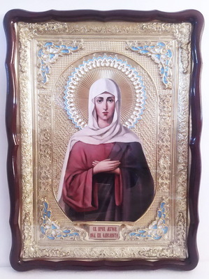 Елизавета. Св. муч., в фигурном киоте, с багетом. Храмовая икона (60 Х 80)
