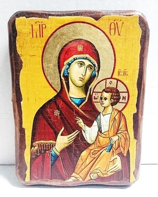 Иверская Б.М., икона под старину, сургуч (17 Х 23)