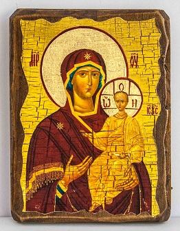 Смоленская Б.М., икона под старину, сургуч (13 Х 17)