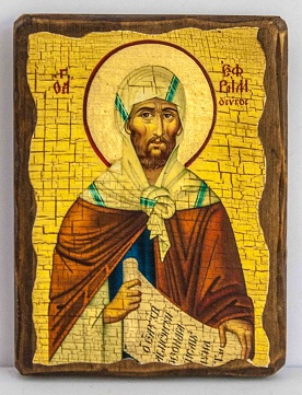 Ефрем Сирин,Св.Прп., икона под старину, сургуч (13 Х 17)