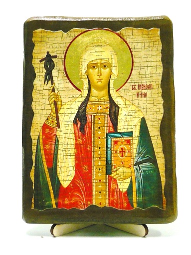 Нина Св.Рн.Ап., икона под старину, на дереве (13х17)