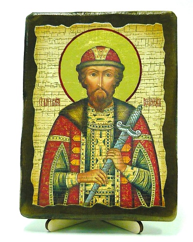 Всеволод, Св.Блгв.Кн., икона под старину, на дереве (13х17)